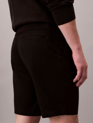 Мужские шорты Calvin Klein Refined Stretch Tailored, цвет: Чёрный — фото 3