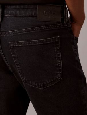 Мужские джинсы Calvin Klein Slim, цвет: Синий чёрный каменный — фото 5