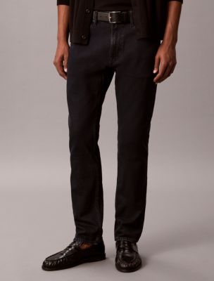 Мужские джинсы Calvin Klein Slim, цвет: Синий чёрный каменный — фото 6