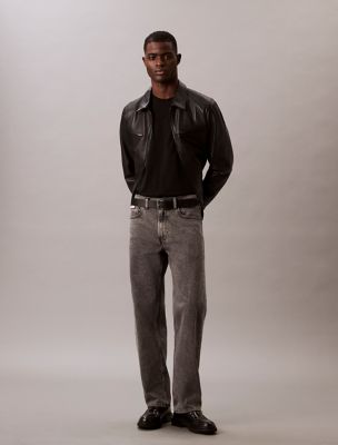 90s Straight Jeans, Oyster Grey