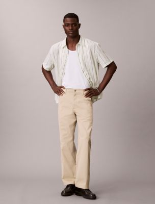 Мужские рубашки Calvin Klein Cotton Stripe Relaxed Button-Down Shirt — фото 3