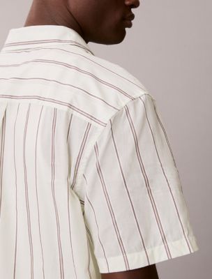 Мужские рубашки Calvin Klein Cotton Stripe Relaxed Button-Down Shirt — фото 5