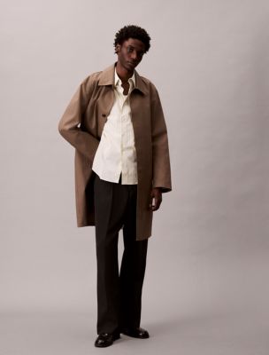 Мужские рубашки Calvin Klein Cotton Stretch Stripe Poplin Button-Down Shirt — фото 2