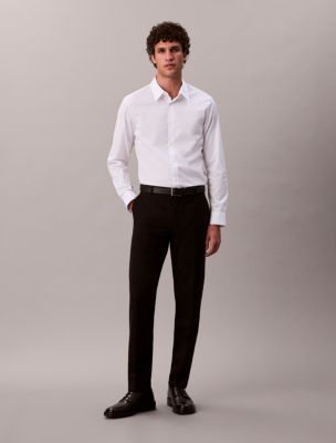 Мужские рубашки Calvin Klein Cotton Stretch Poplin Slim Button-Down Shirt — фото 2