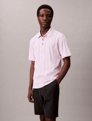Variegated Rib Classic Polo Shirt , Spring Lilac 