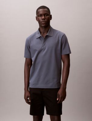 Cotton Blend Pique Classic Polo Shirt, Turbulence