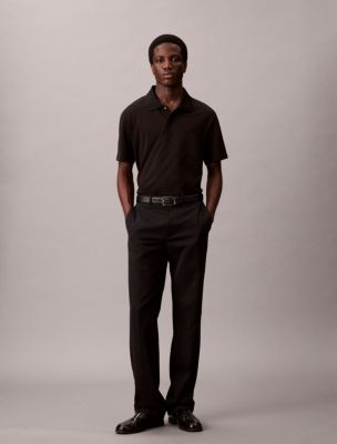 Мужские рубашки Calvin Klein Cotton Blend Pique Classic Polo Shirt — фото 3