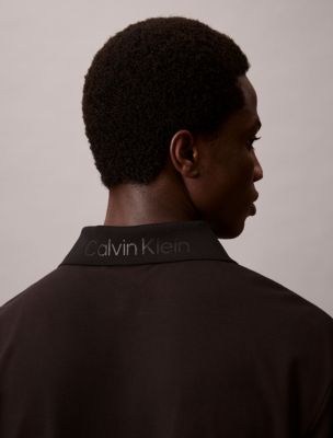 Мужские рубашки Calvin Klein Cotton Blend Pique Classic Polo Shirt — фото 4