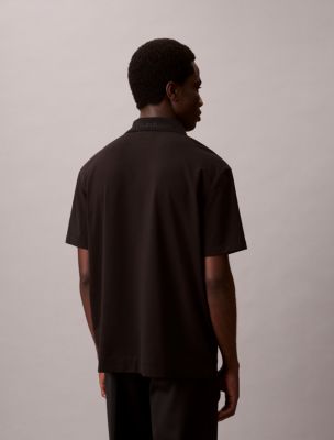 Мужские рубашки Calvin Klein Cotton Blend Pique Classic Polo Shirt — фото 5