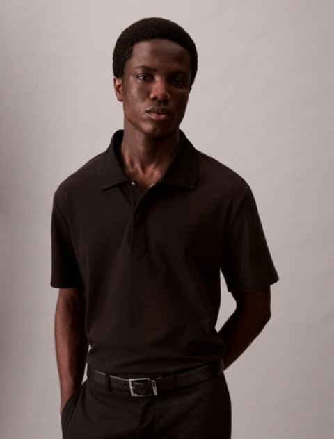 Мужские рубашки Calvin Klein Cotton Blend Pique Classic Polo Shirt