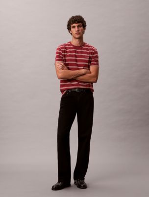 Liquid Touch Stripe Crewneck T-Shirt, Berry Blush