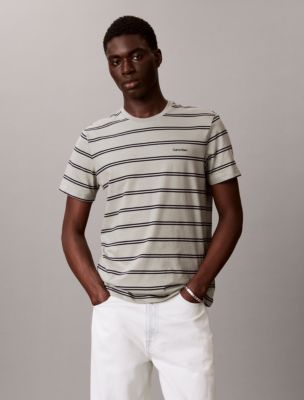 Liquid Touch Stripe Crewneck T-Shirt, Shadow