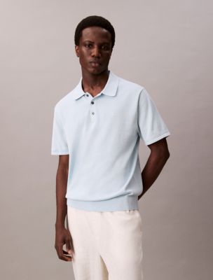 Supima Cotton Polo Shirt, Winter Sky