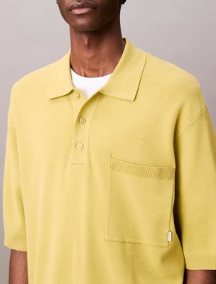 Мужские свитеры Calvin Klein Tech Knit Boxy Polo Sweater — фото 2