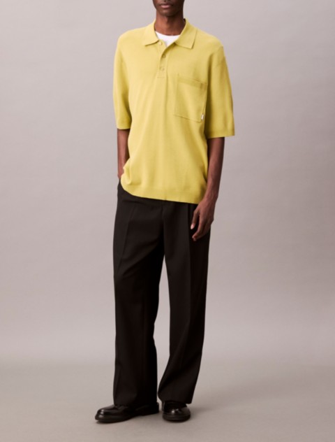 Мужские свитеры Calvin Klein Tech Knit Boxy Polo Sweater