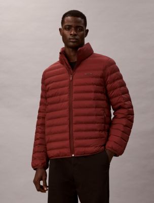 Nylon Puffer Jacket, Academic Red
