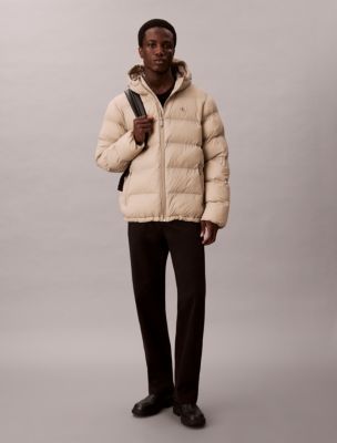 Nylon Puffer Jacket, Vintage Khaki