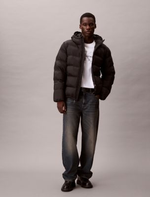 Nylon Puffer Jacket, Black