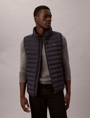 Nylon Puffer Vest, Dark Sapphire