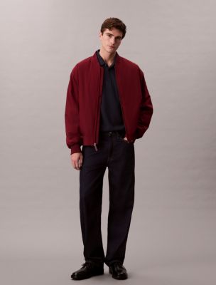 Matte Classic Bomber Jacket, Renaissance Red