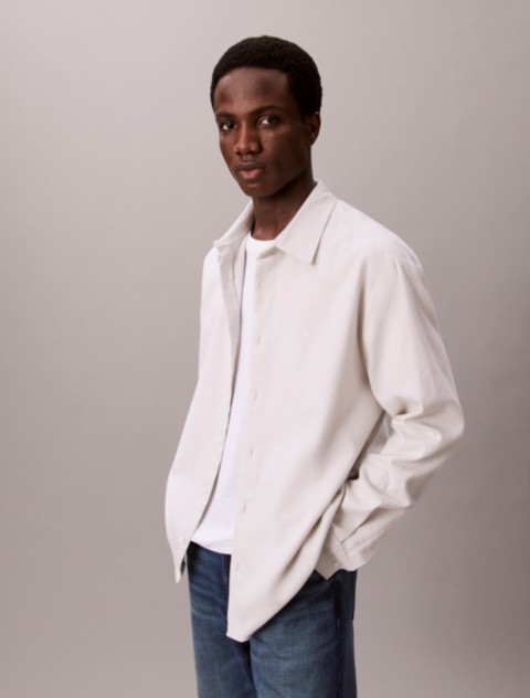 Мужские рубашки Calvin Klein Melange Flannel Relaxed Button-Down Shirt