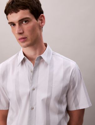 Мужские рубашки Calvin Klein Yarn-Dyed Stripe Stretch Classic Shirt — фото 2