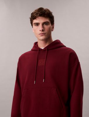 Emblem Logo Terry Hoodie, Renaissance Red