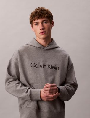 Standard Logo Terry Hoodie, Medium Grey Heather
