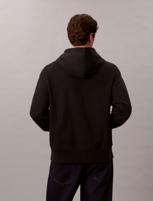 Мужское худи Calvin Klein Standard Logo Terry, цвет: Чёрный — фото 3