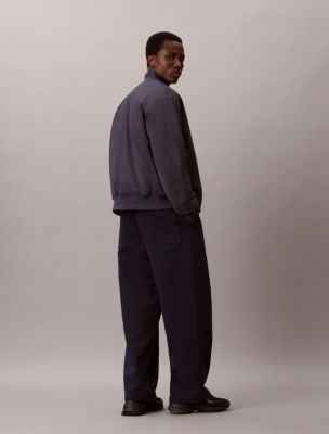 Мужские брюки Calvin Klein Premium Terry Emblem Logo, цвет: Тёмный сапфировый — фото 4