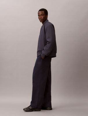 Premium Terry Emblem Logo Joggers, Dark Sapphire