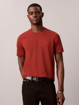 Tech Pique T-Shirt, Fired Brick