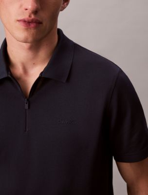 Tech Pique Zip Polo Shirt | Calvin Klein® USA