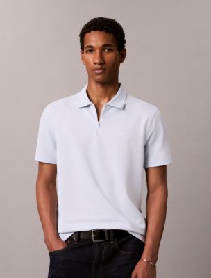 Tech Pique Zip Polo Shirt, Plein Air