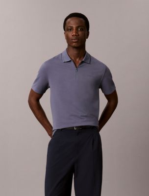 Tech Pique Zip Polo Shirt - thumbnail 4