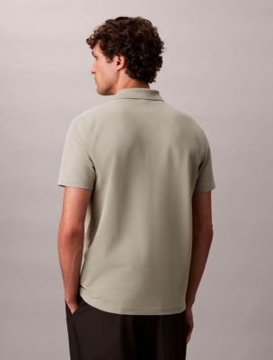 Tech Pique Zip Polo Shirt | Calvin Klein