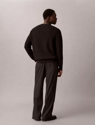 Мужской свитер Calvin Klein Tech Knit Relaxed, цвет: Чёрный — фото 5