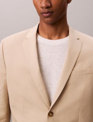 Мужские пиджаки Calvin Klein Linen Blend Slim Blazer — фото 3