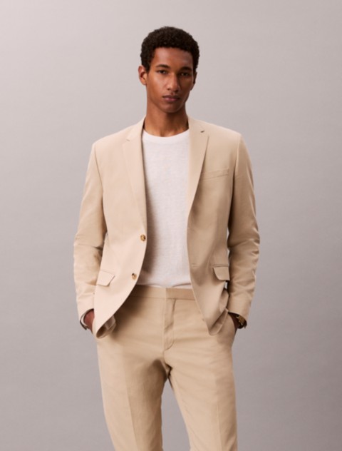 Мужские пиджаки Calvin Klein Linen Blend Slim Blazer