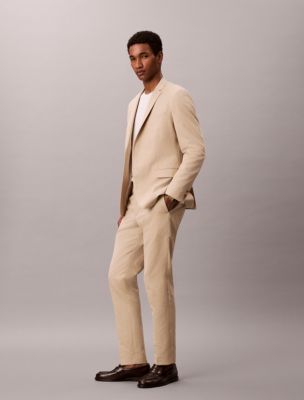 Мужские брюки Calvin Klein Linen Blend Slim Pants — фото 3
