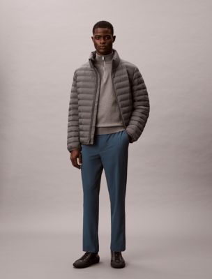 Tech Dobby Elastic Jogger Pants, Navy Teal 