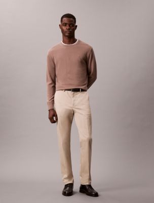 Cotton Stretch Slim Trousers, Island Fossil