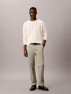 Cotton Stretch Slim Trousers, Shadow