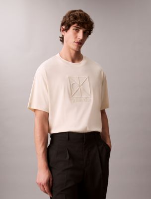 Emblem Logo Graphic Relaxed T-Shirt, Antique White