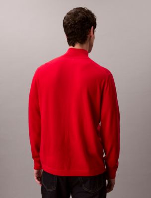 Мужские свитеры Calvin Klein Merino Wool Mock Neck Sweater — фото 4