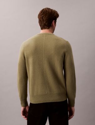 Мужской свитер Calvin Klein Merino Wool Relaxed, цвет: Fatigue — фото 5