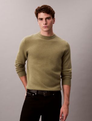 Merino Wool Relaxed Sweater, Fatigue