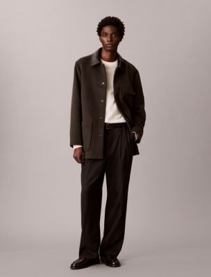 Melton Wool Blend Car Coat | Calvin Klein