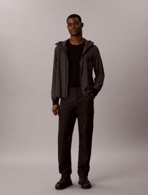 Tech Stretch Standard Straight Cargo Pants, Black