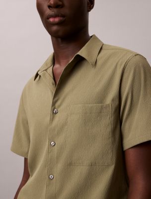 calvin klein green dress shirt Calvin Klein Steel+ Stretch, Slim Fit Dress Shirt
